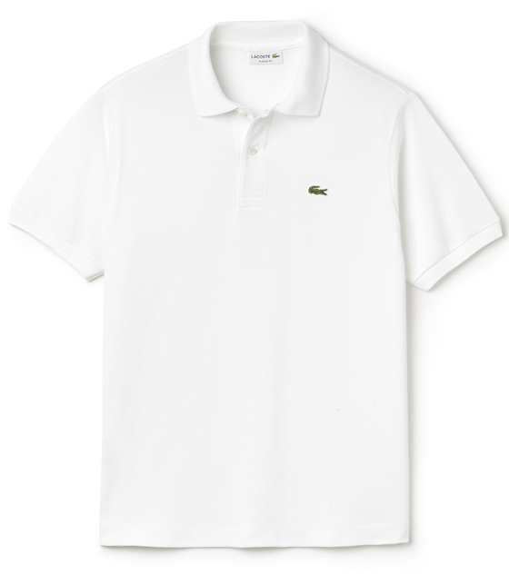LACOSTE ホワイトポロシャツ L1312AL-001 LACOSTE ラコステ オリジナルフィット 長袖 ポロシャツ L1312AL